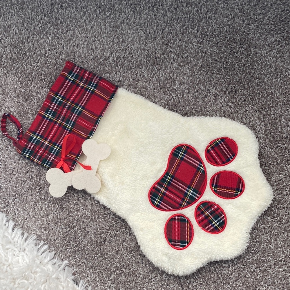 Christmas dog stocking
